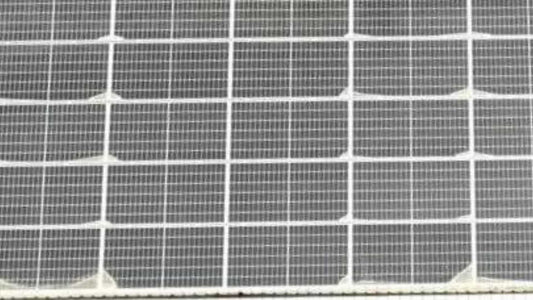 soiling pattern on solar panel
